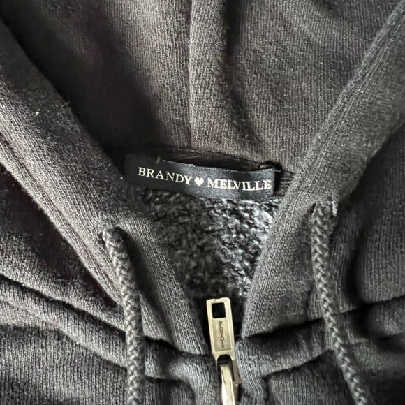 Black Crystal Hoodie Brandy Melville - Picture 3 of 3